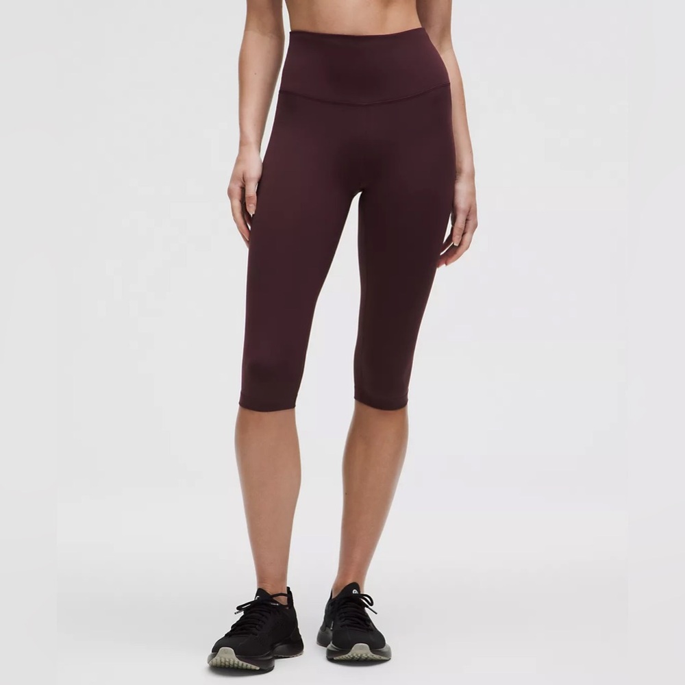 Lululemon Burgundy High-Waisted Leggings